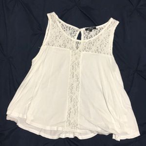 ❣️REDUCED ❣️White Lacy Tank Top!